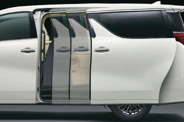 ワンタッチスイッチ付デュアル［両側］パワースライドドア（デュアルイージークローザー＋バックドアイージークローザー、挟み込み防止機能付）